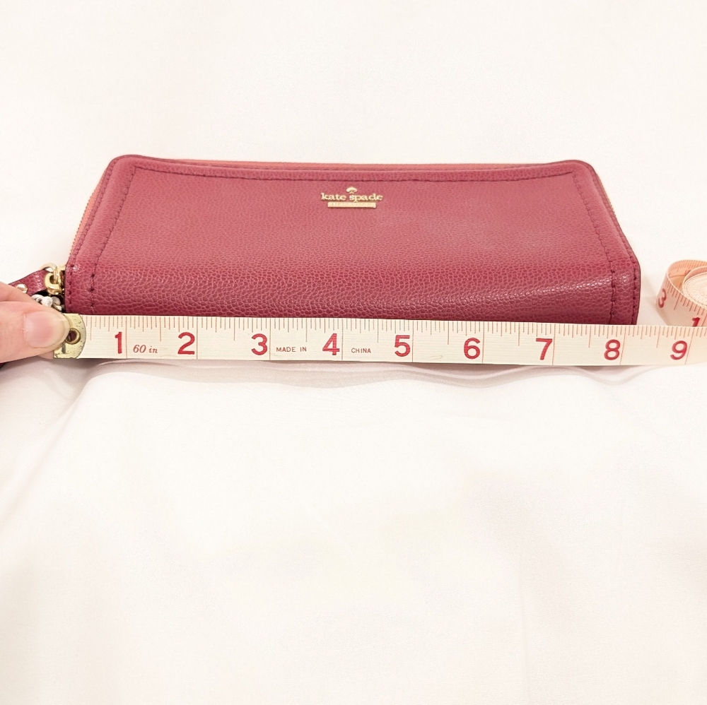 NWT Kate Spade Pink Cinnabar Leather Wallet - Picture 8 of 9